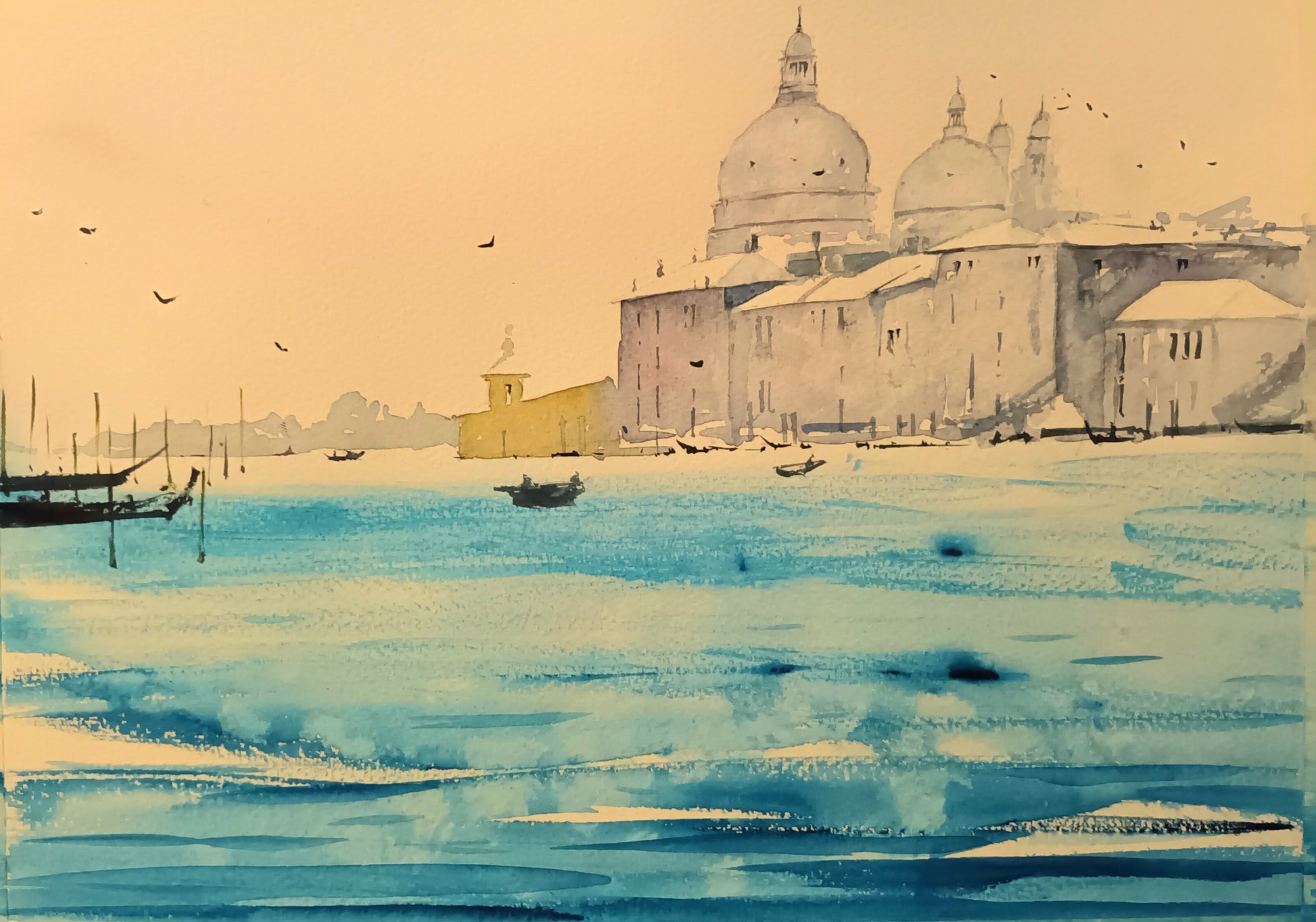 Watercolour paintings of Venice Italy, by Cathal O'Briain