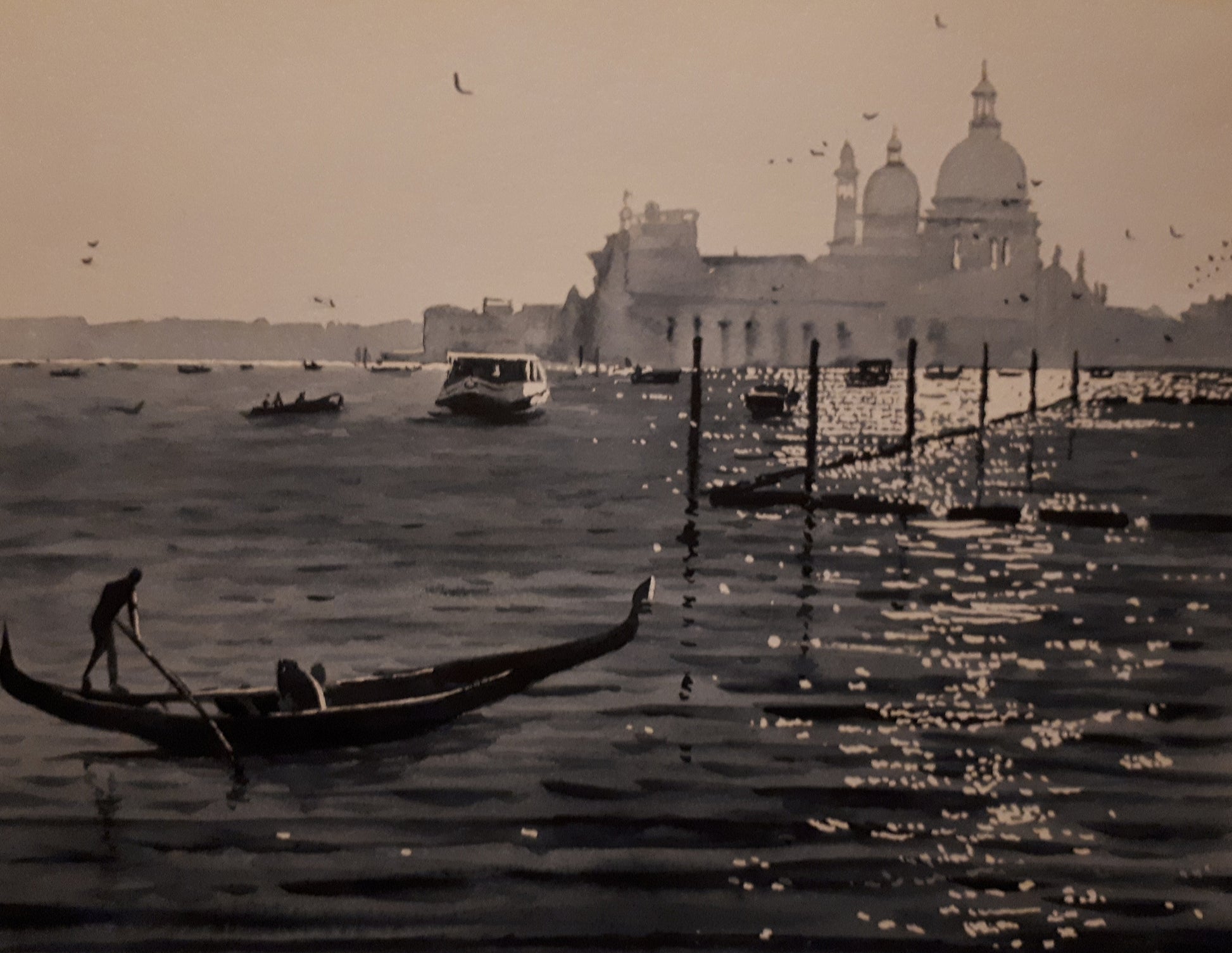 Watercolour paintings of Venice Italy, by Cathal O'Briain