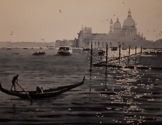 Watercolour paintings of Venice Italy, by Cathal O'Briain