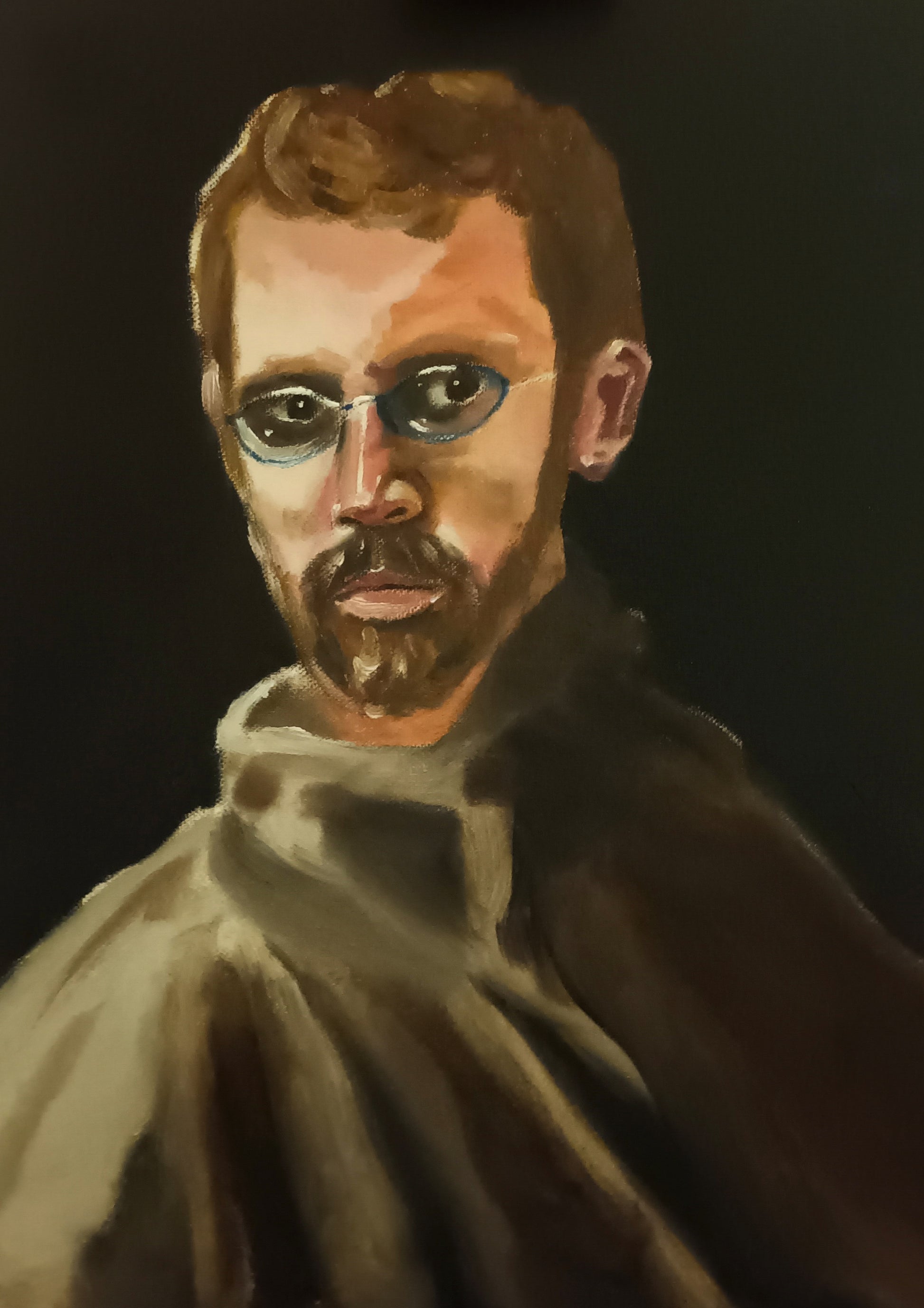 Oil on Canvas Portrait Painting of a Brother of the Order by Cathal O'Briain.