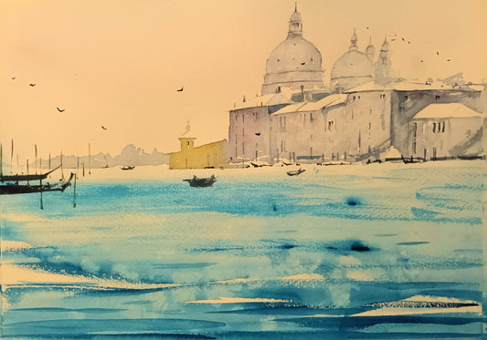 Watercolour paintings of Venice Italy, by Cathal O'Briain