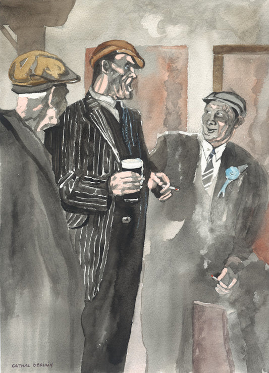 Irish Pub Scene (Fine Art Print) Framed