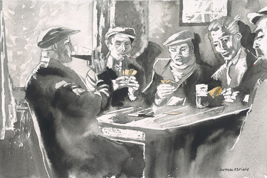 Irish Pub Scene (Fine Art Print) Unframed
