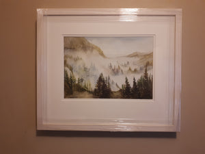 Original Watercolour Painting of Avondale Forest, Wicklow, Ireland, by Irish Artist Cathal O'Briain.