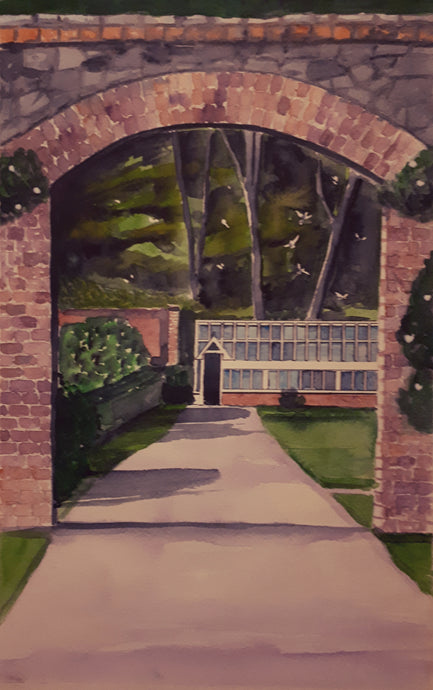 Watercolour painting of Ardgillan Demesne, Dublin, Ireland, by Cathal O'Briain