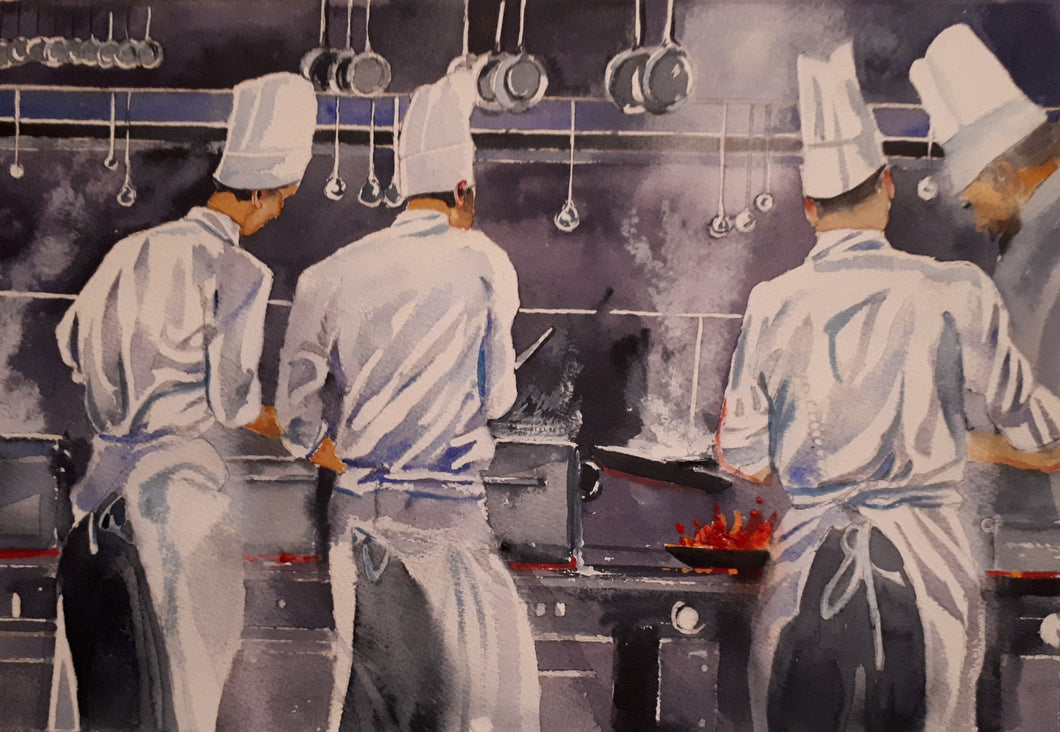 Busy Kitchen (SOLD)