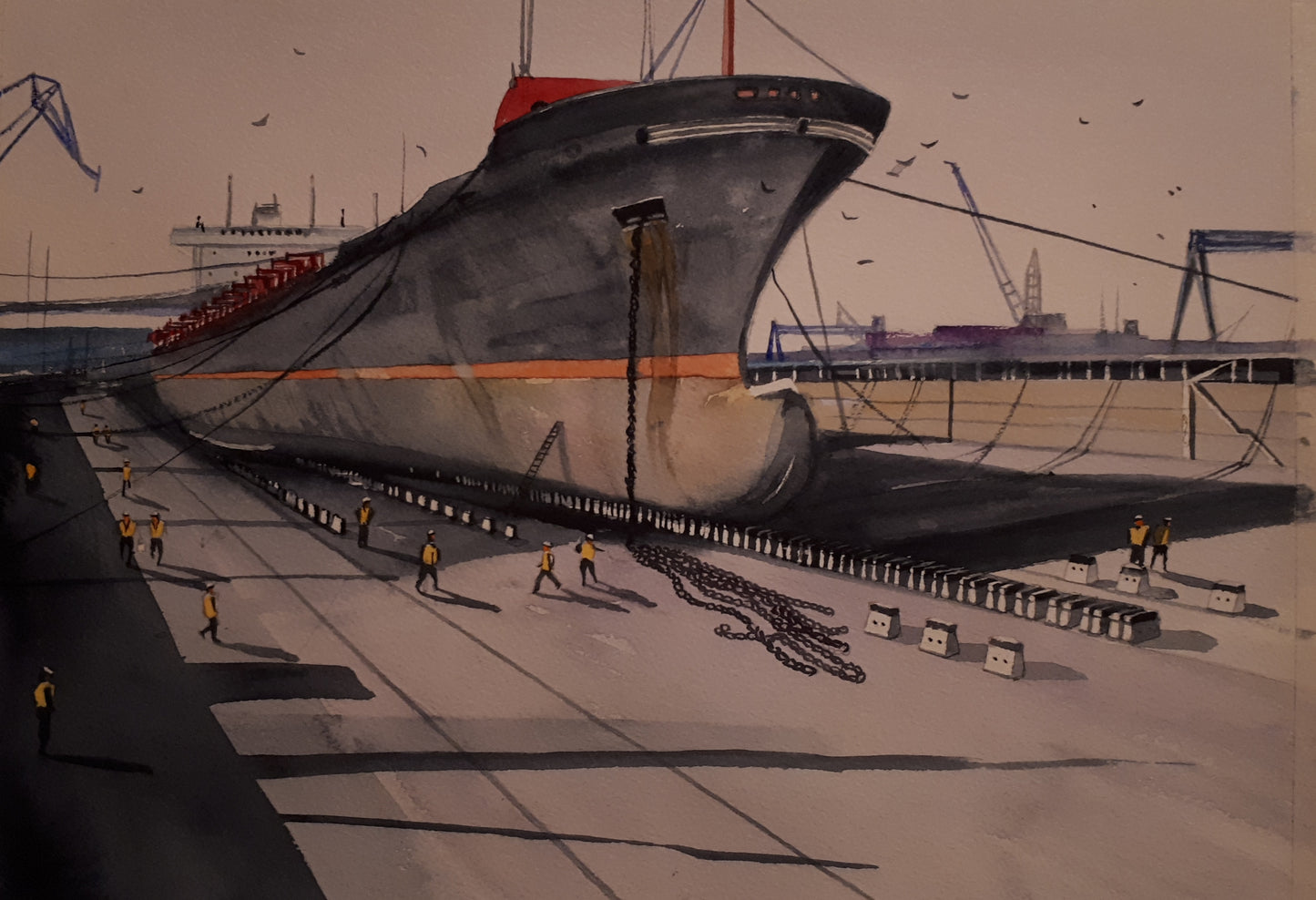 Boat in Dry Dock (SOLD)